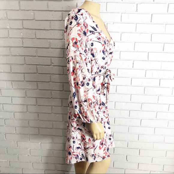 Parker Women’s Floral Long Sleeve Tie Dress - Picture 7 of 8